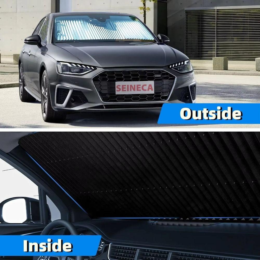 Retractable Set Car Sunshade Foldable Design Windshield Sun Shade Sun Visor Covers  Rear Window