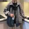 Suede Vintage Jacket for Men Spring and Autumn American Fashion Couple Coat Overalls Casual Boys On Clothes