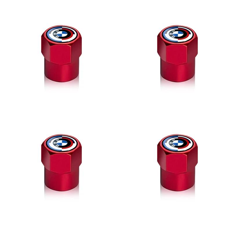 4Pcs Car Wheel Tire Valve Caps Air Stem Covers Accessories E46 E39 E70 F10 F20 F30 X5 X6 X1 M3 M5 M6 E71 F01 F02 F87 HJ5