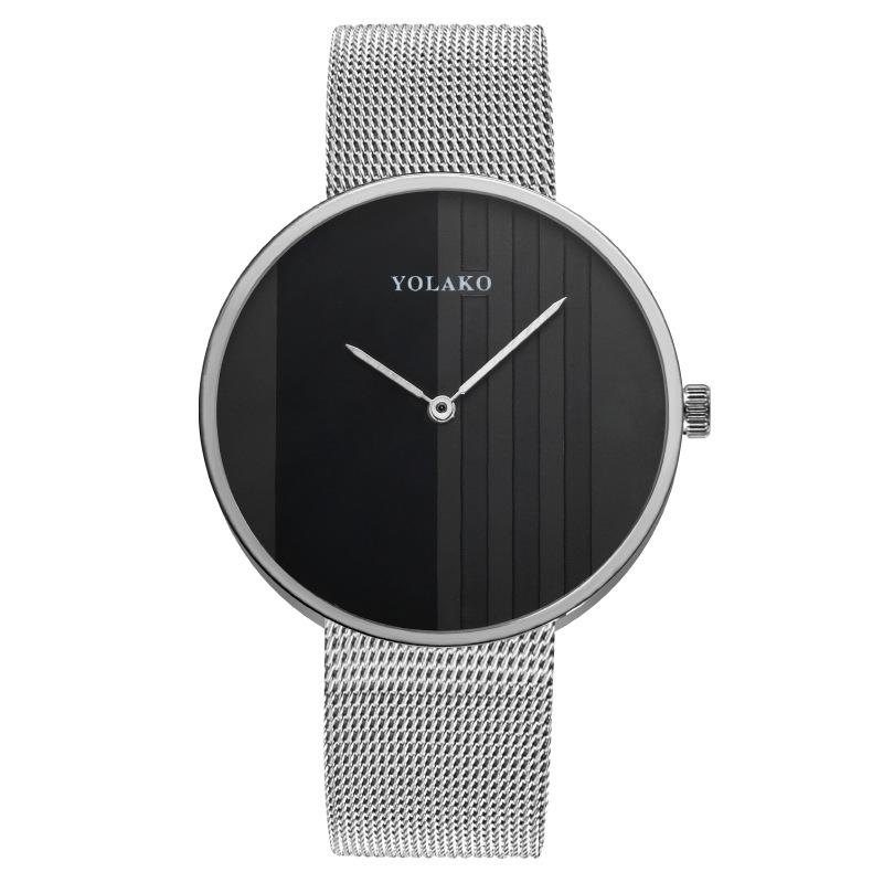 Горячая Распродажа Модные мужские часы Мужские часы Кварцевые часы Милан с сетчатым ремешком Обработка часов Настройка