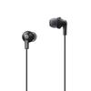 Panasonic Canal Earphones Wired with Microphone Black RP-HJE150M-K