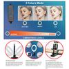 6in LED Selfie Ring Light With Clamp USB Operated 3 Colors 3 Brightness Levels Rotatable Desk Light for Live Video Call