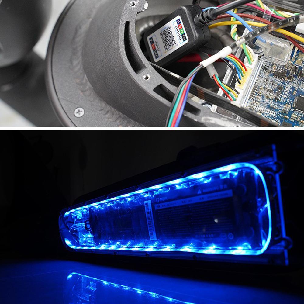 Светодиодная лента BT для шасси электрического скутера, декоративная подсветка, цветная нижняя сигнальная лампа, поддержка