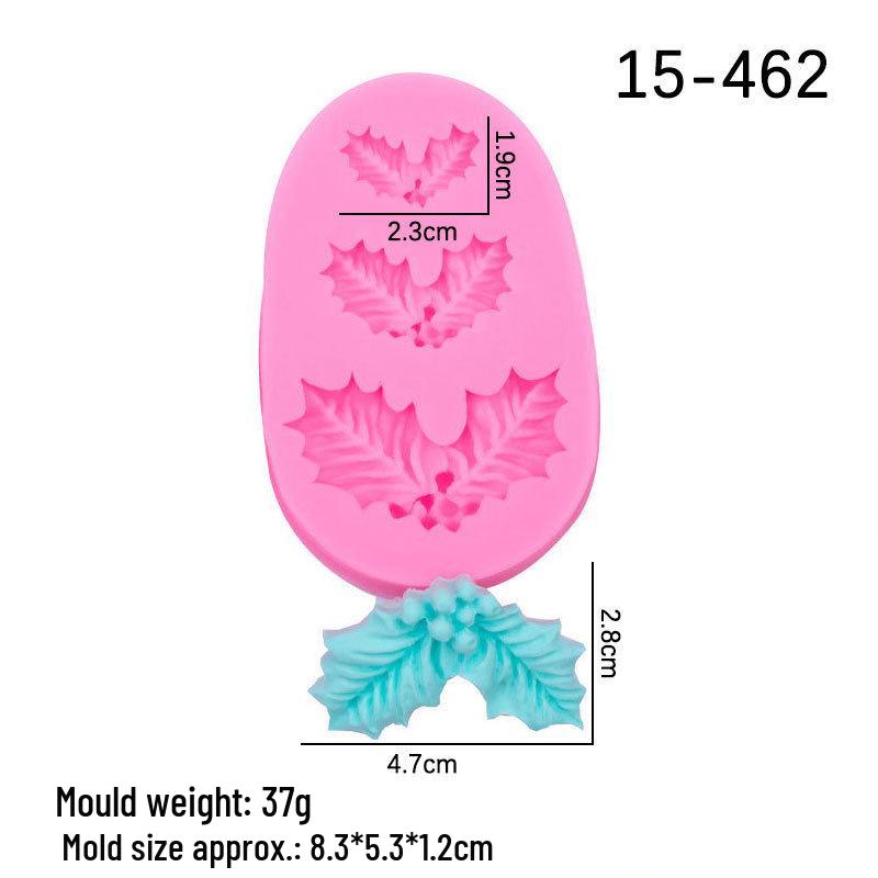 Christmas Baking Set: Stocking, Tree, Reindeer, Sleigh, Snowflake, Bell, Holly Leaf Decorations
