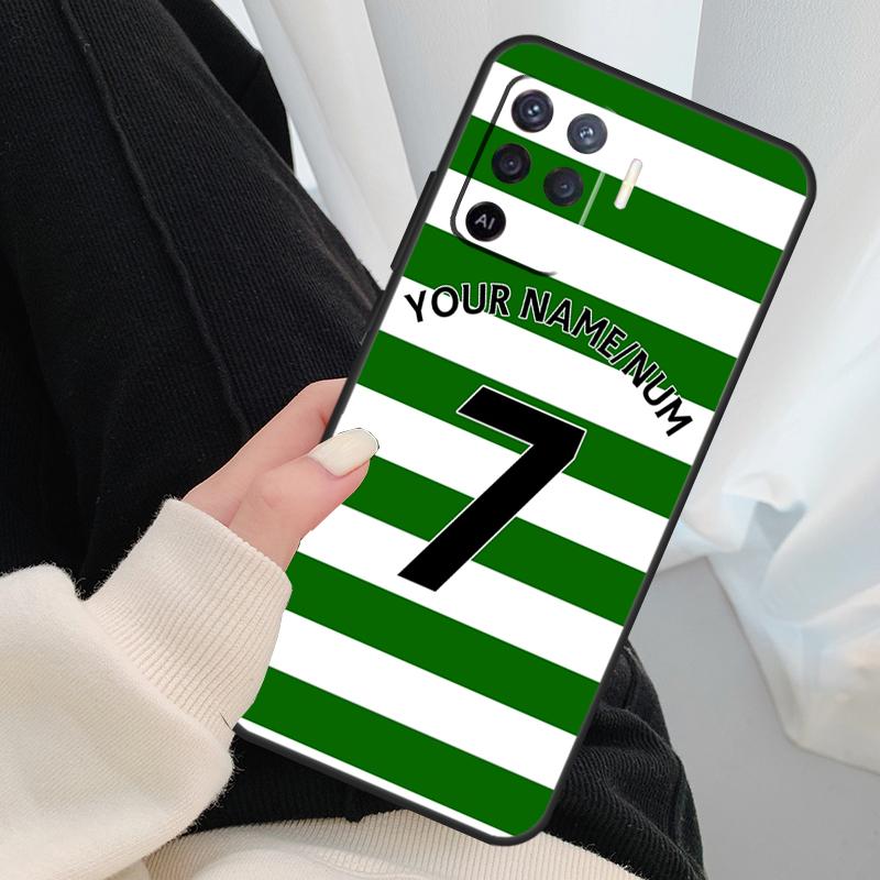 Персонализированные Футбольные Номерные Полосы Чехол Для Телефона Для OPPO A5 A9 2020 A31 A53 A53S A1K A15 A16 A52 A72 A83 A91 A93 A54 A74 A94