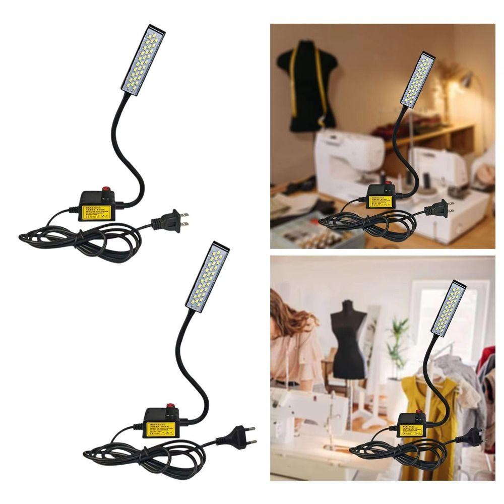 4W 30 LEDs Sewing Machine Light Dimmable No Flicker LED Sewing Light Universal Hose Rotary Switch Flexible Arm Lamp Drill Press
