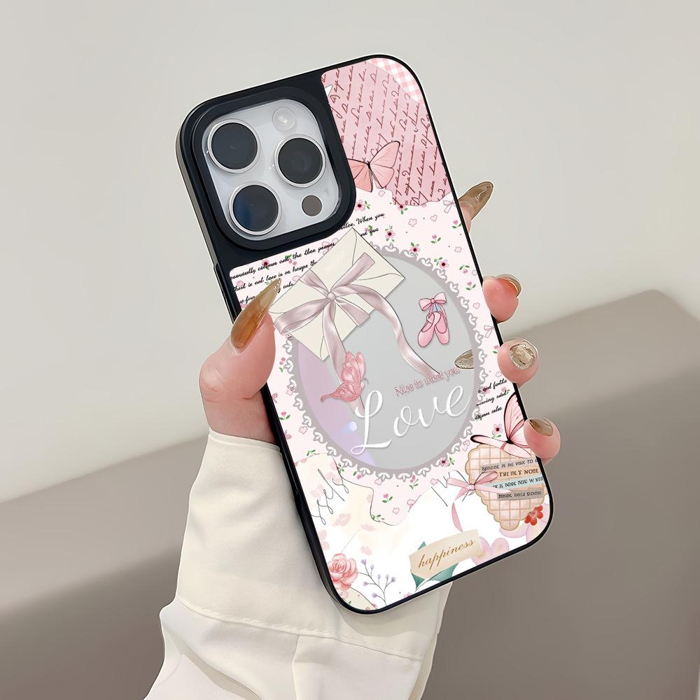 The new envelope butterfly garden is suitable for Apple 17ProMax mobile phone case 15/14 all-inclusive 13/12 anti-drop 16.