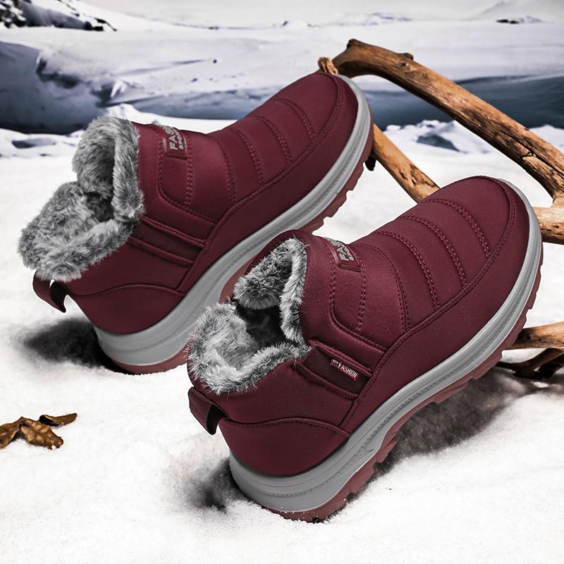 MCTIN Осенне-зимние женские толстые теплые спортивные туфли с нескользящей амортизацией, легкие высокие мужские кроссовки