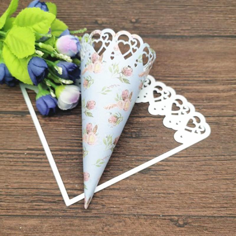 Любовный конус, художественный узор, металлические штампы, ремесленные штампы для тиснения для изготовления карт, декор, трафарет для скрапбукинга