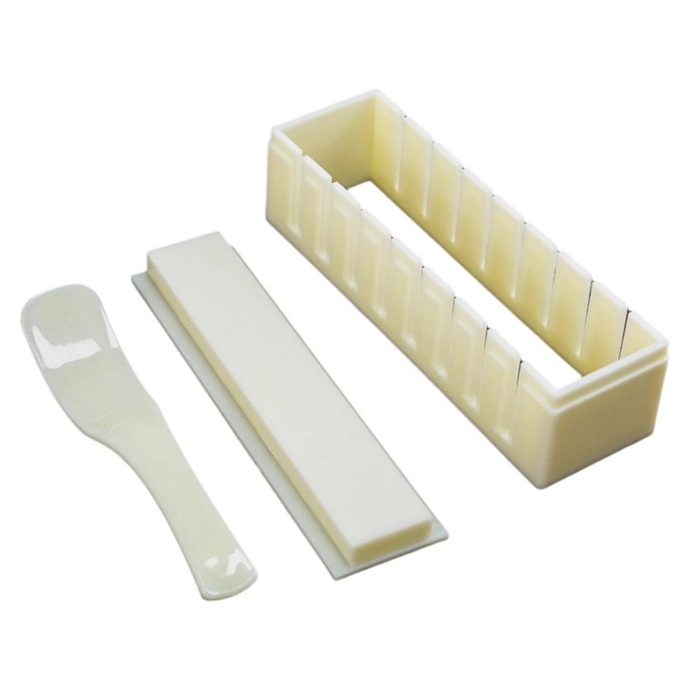 Plastic Sushi Maker Kit Round Square Heart Anti-stick Sushi Making Tools Multifunctional DIY Kimbap Sushi Rolls Mold