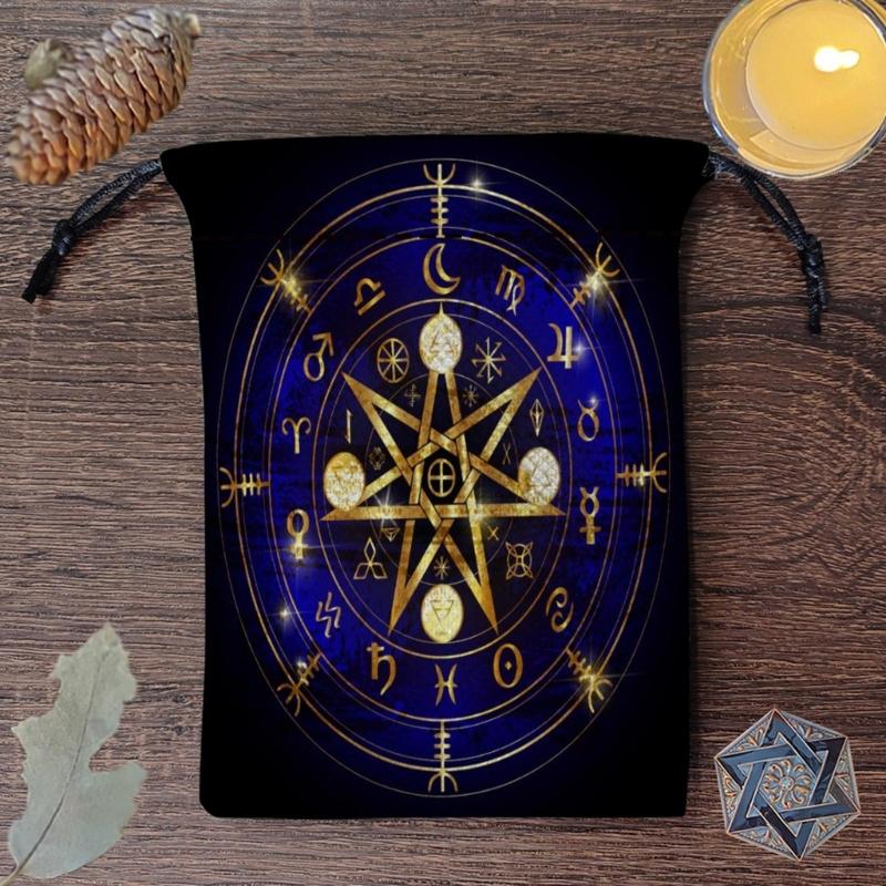 Мини Ювелирные Кости Карта Подарочный Мешочек на Завязках Мешочек для Гаданий Таро