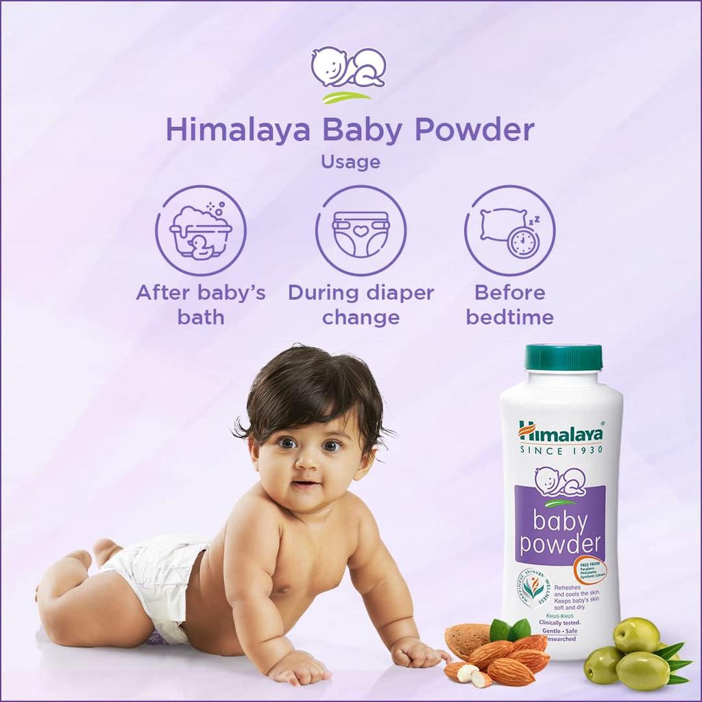 Himalaya Baby Powder 700g Gentle Talc with Olive & Almond Oil for Soft Skin Protection and Freshness