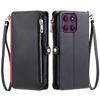 For Motorola Moto G56 5G Case TPU+PU Leather Wallet Phone Cover with Wrist Strap