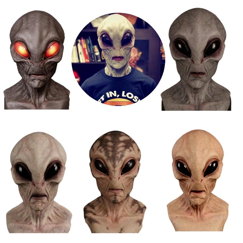 Halloween Alien Mask High-quality Latex Material For Realistic Look