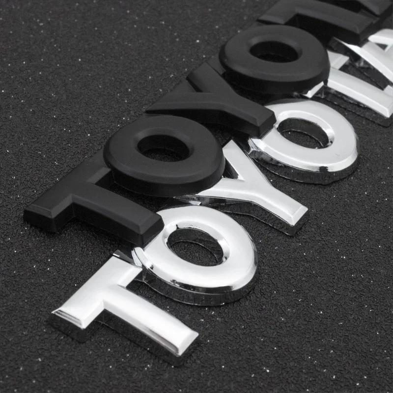 RLG3 3D ABS Car Trunk Tail Sticker Emblem Badge Decals for Toyota Corolla Camry Aygo Chr rav4 Yaris prius avensis Hrv Prado Hilux