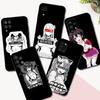 Черный чехол из ТПУ для Samsung Galaxy A03 SM-A035 A03 Core A03S A13 A23 LTE A33 A53 A73 4G 5G Waifu Girl Anime