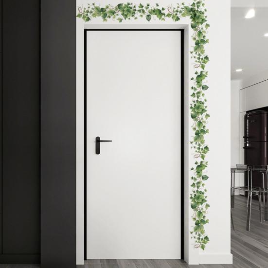 Настенная наклейка Самоклеящаяся наклейка с листьями Легко наносимая наклейка-лист Декор для гостиной, спальни, общежития, природы