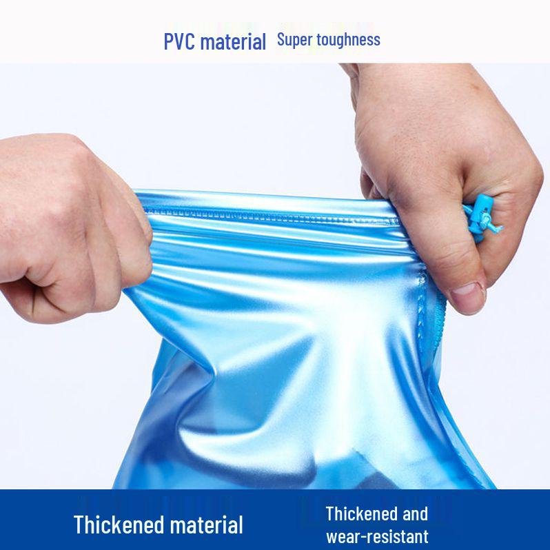 Унисекс Нескользящие Высокие Водонепроницаемые Бахилы - Износостойкие, Брызгозащищенные, Идеальные для Взрослых и Детей в Дождливых Уличных Условиях.