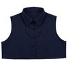 Mens Fashion Fake Collar Detachable Dickey Collar Solid Color Decorative Half Shirts False Collar