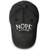 NOPE not today" Print Adjustable Baseball Cap, Trucker Hat Casual Slouchy Retro Hip Hop Snapback Sun Hat