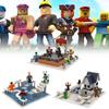 Уникальный набор фигурок-конструкторов Roblox с 200-400 разноцветными пластиковыми деталями для творческой игры