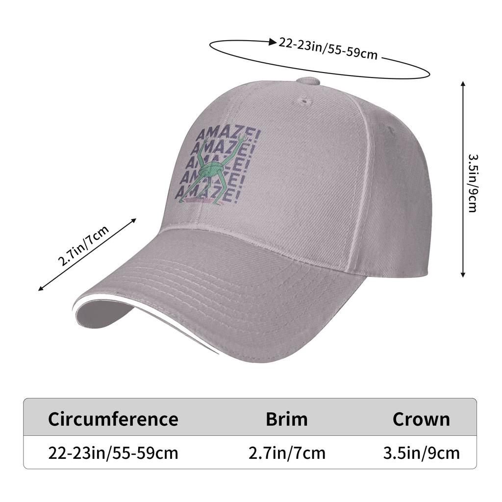 Rocky Amaze! Project Hail Mary Baseball Caps Popular Sandwich Caps Unisex Style Breathable Sun Hat Outdoor