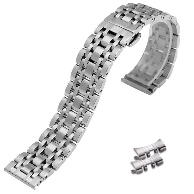 Solid Stainless Steel Wacth Strap 12/13/14/16/17/18/19/20/21/22/23/24mm for Tissot Metal Wristband for Omega Band for Armani