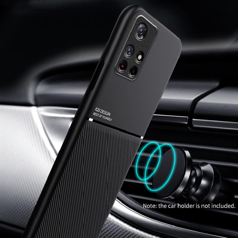 Для Xiaomi POCO M3 M4 Pro 5G Роскошный чехол из искусственной кожи силикона с магнитной автомобильной подставкой для телефона POCO F3 X3 NFC Pro держатель задняя крышка