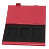 Game Card Case Aluminum Alloy 6 Slots Ultrathin Portable Game Cartridge Holder for Switch Game Cards Storage Cards Red