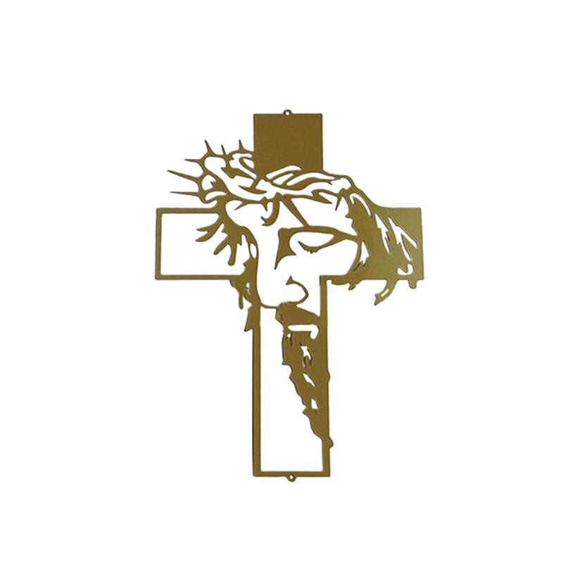 Акриловая вывеска «Крест», Настенный декор «Иисус», Современное украшение для стен, Искусство силуэта, Подходит для дома, офиса, гостиной, спальни