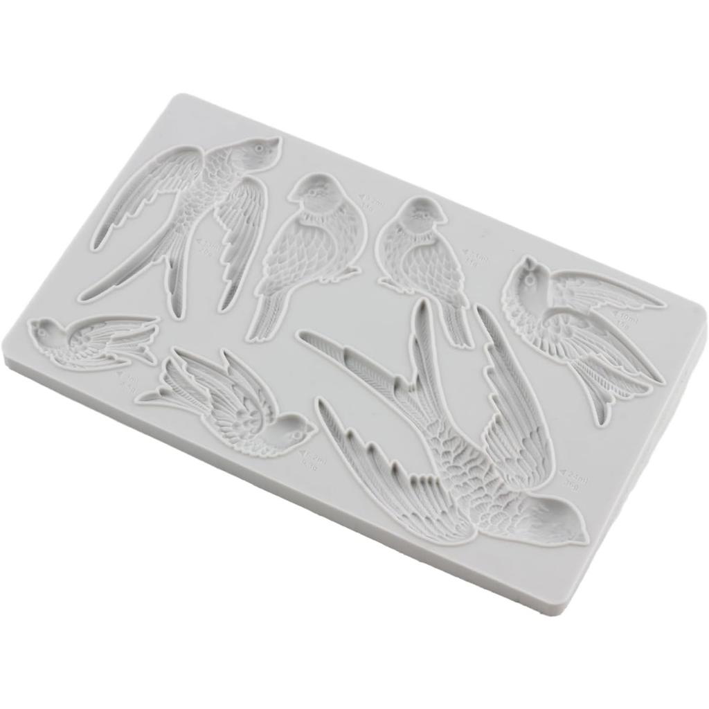 Силиконовые формы для птиц, форма для помадки в форме птиц для украшения торта, топпер для кексов, конфет, шоколадной жевательной резинки, форма для полимерной глины