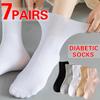 7 Pairs Women's Non Binding Diabetes Socks Comfortable Breathable Shoes Suitable for Elderly and Pregnant Women for Fat Feet