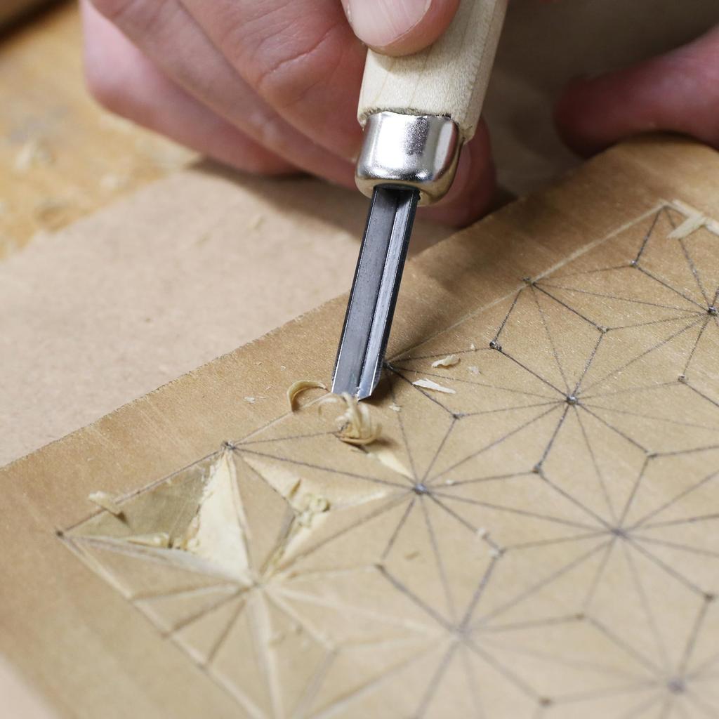 KAKURI 13061 Набор точильных камней с местом для хранения, все 7 предметов, набор из 7 лезвий, коническое лезвие, коническое лезвие, лезвие, лезвие, лезвие и футляр, сталь, (Плоский 7 мм/правый