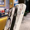 Fashion Flowers Floral Clear For Magsafe Magnetic Wireless Charging Case For iPhone 16 11 12 13 14 15 Pro Max Hard Bumper Cover