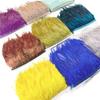 1Meter Saddle Pheasant Feathers On Tape Fringe Feather Trim For Sewing Clothes Cuffs Shawl Ribbon Wedding Accessories Decoration