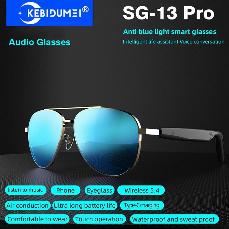 Умные Bluetooth 5.4 стереогарнитура очки беспроводные спортивные наушники анти-синий свет умные солнцезащитные очки