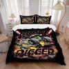 3 шт. Комплект постельного белья Monster Jam Grave Digger Monster Truck - Универсальный трехкомпонентный комплект для спальни, гостевой комнаты, гостиной, отеля - Идеальный подарок f