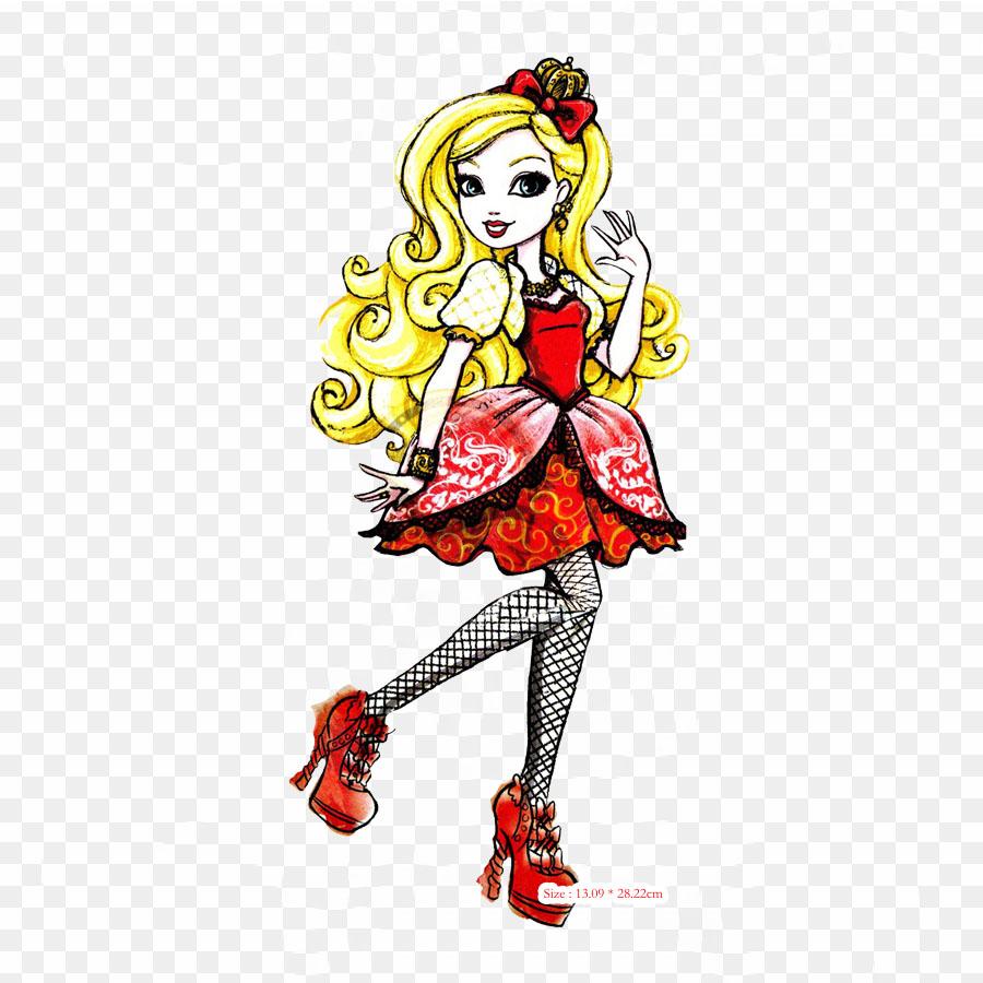 Drawing Little Red Riding Hood Iron On Patches For Clothing Applique Stickers On Clothes Heat-Sensitive Custom Patch