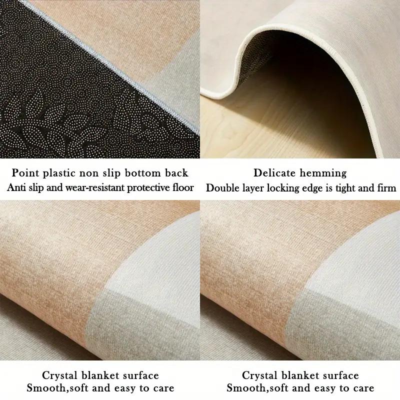 Красочный ковер из хрустального бархата с лиственным узором для гостиной и спальни, домашнего офиса, прихожей и внутреннего декора