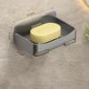 Aluminum Alloy Soap Holder Without Drilling Bathroom Soap Dish With Drain Water Wall Soap Dish Organizer Bathroom Accessories