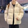Осенняя мужская куртка с хлопковой подкладкой, осенний воротник-стойка, однотонная модная повседневная утолщенная куртка с хлопковой подкладкой, осенняя одежда