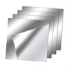 4 Pcs Square Wall Mirror Tiles Full Length Frameless Acrylic Stickers for Gym