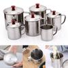 Stainless Steel Handle with Cover Coffee Mug Tumbler Pint Cup Tea Drinking Cup Travel Mug