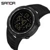 SANDA New Electronic Meter Movement Fashion Trend Men's Middle School Students Watch The Night Light Waterproof Watch