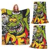 Пледы с рисунком Rat Fink Мягкий теплый фланелевый плед Покрывало для кровати Гостиной Пикника Путешествий Дома Дивана