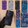 Мягкий чехол с узором пейсли для Samsung Galaxy S25 Ultra S21 S22 S23 S24 Plus S9 S10 S20 FE S24 FE