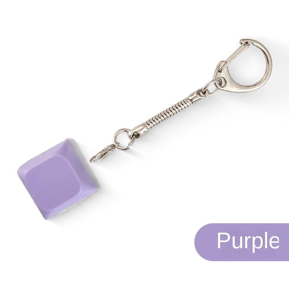 Finger Keyboard Cap Button Keycap Keychain Fidget Clicker Toy Relaxing Finger Keyring Adult