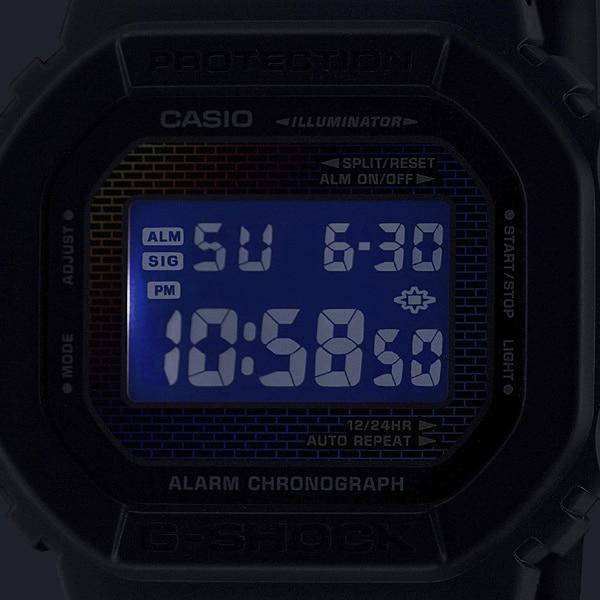 Casio Мужские часы G-SHOCK DW-5600RW-1JF [G-SHOCK Brick Pattern Design] Square Watch Black Digital