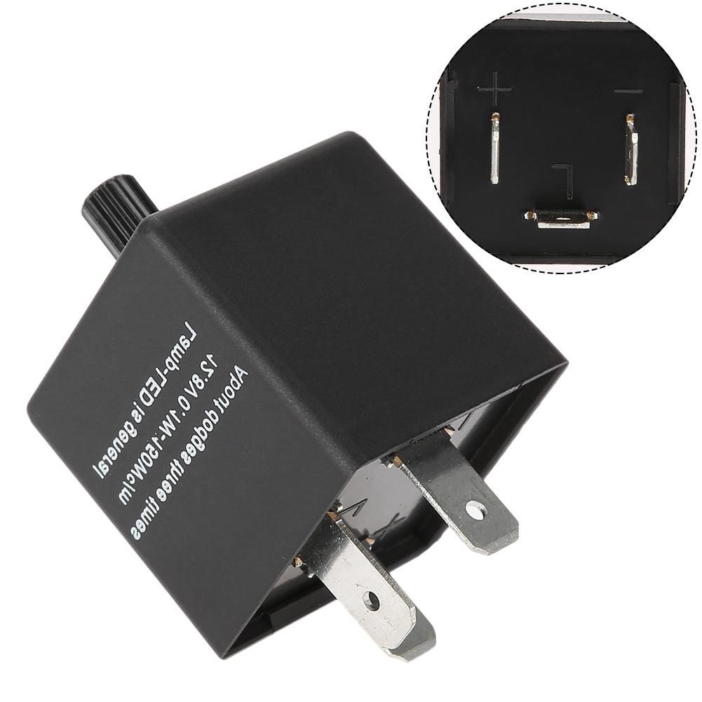 CF14KT 3 Pin 12V Car Adjustable Flasher Relay for LED Turn Signal Light