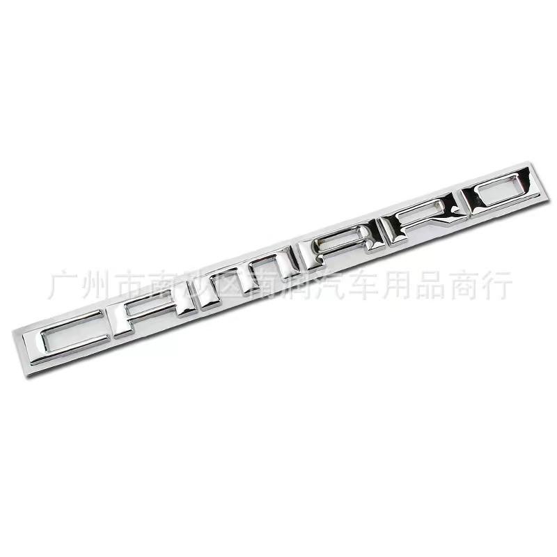 Suitable for Chevrolet CAMARO Bumblebee car sticker modification with English letter metal side label leaf plate car sticker